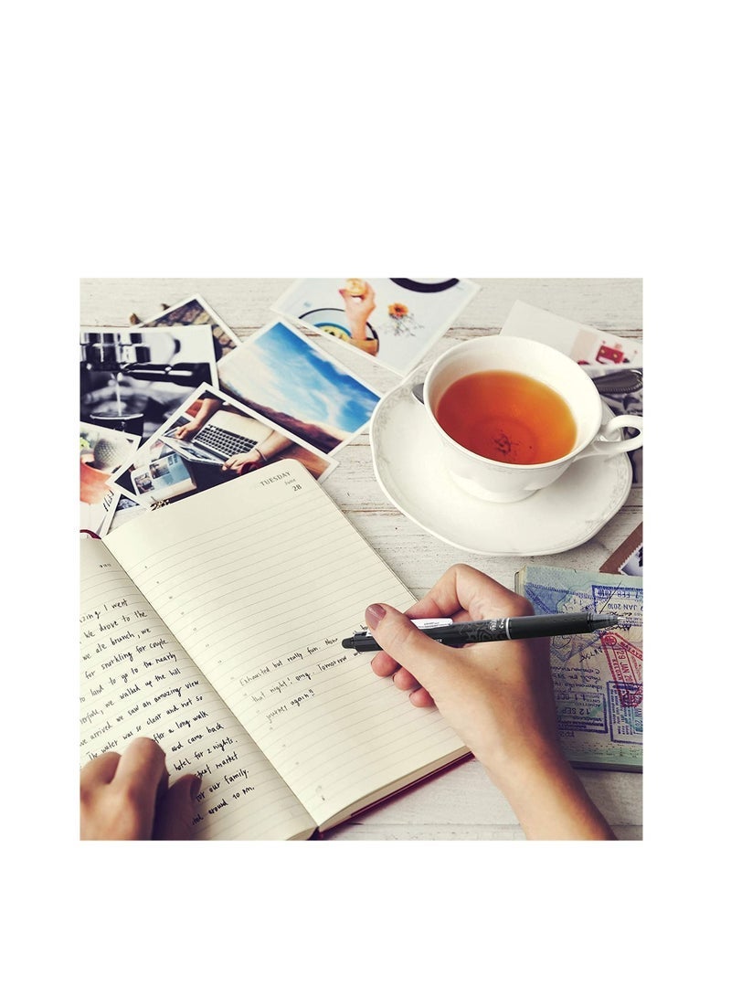 بايلوت قلم حبر جاف قابل للمسح فريكشن كليكر من بايلوت، 4 قطع، رأس 0.5 مم، متعدد الألوان - Image 3